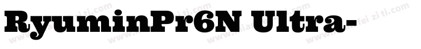 RyuminPr6N Ultra字体转换
